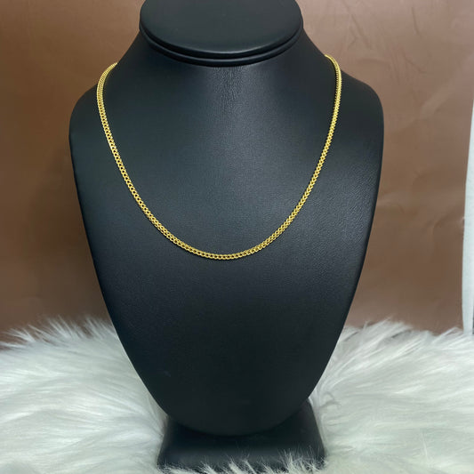 10K Yellow Gold Box Link Chain / 4.8gr / 2.1mm / 16in