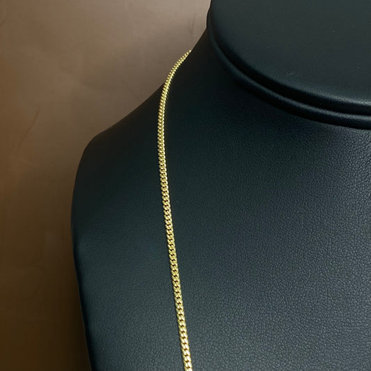 10K Yellow Gold Cuban Link Chain / 4.5gr / 2mm / 16in