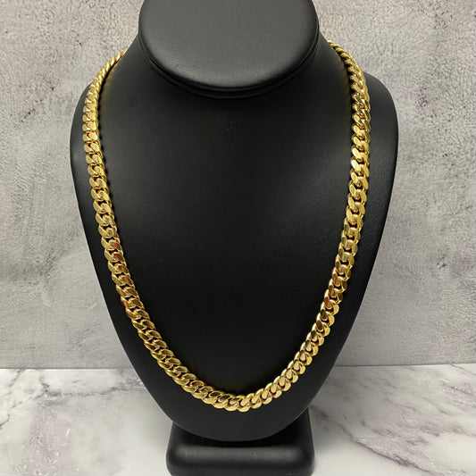 10K Yellow Gold Cuban Links / 244gr / 12mm / 24in