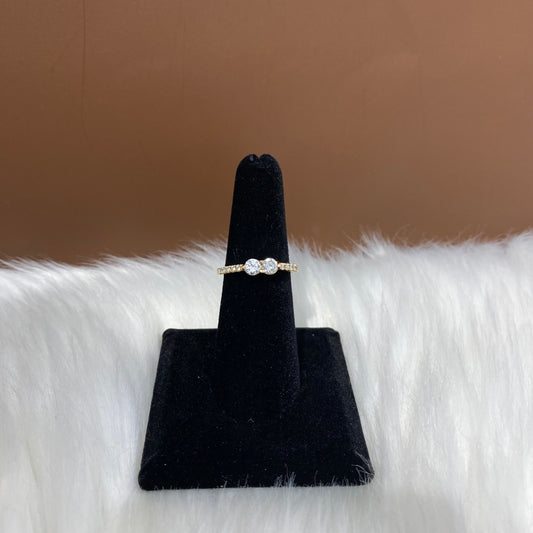 14K Yellow Gold Diamond Luxury Engagement Ring 1Ct / 2.7gr / Size 7