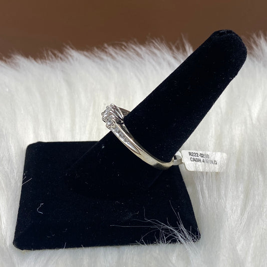 14K White Gold Diamond Luxury Engagement Ring Ct Dia / 4.3gr / Size 9