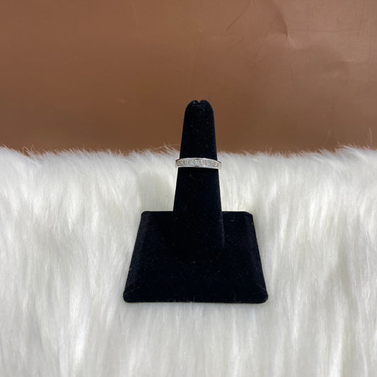 14K White Gold Luxury Engagement Ring Ct Dia / 3gr / Size 5.5