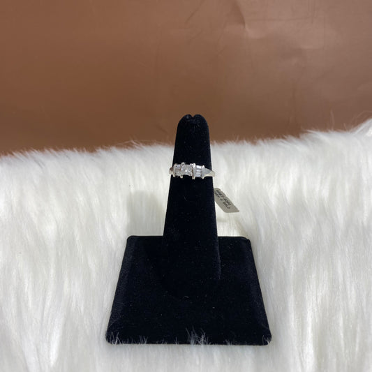 14K White Gold Diamond Fashion Engagement Ring Ct Dia / 6gr / Size 4.5