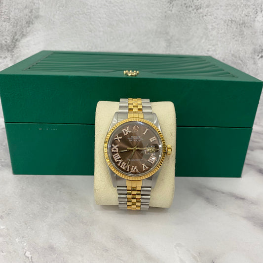 Rolex 36Mm 2 Tone Dia Roman Numers