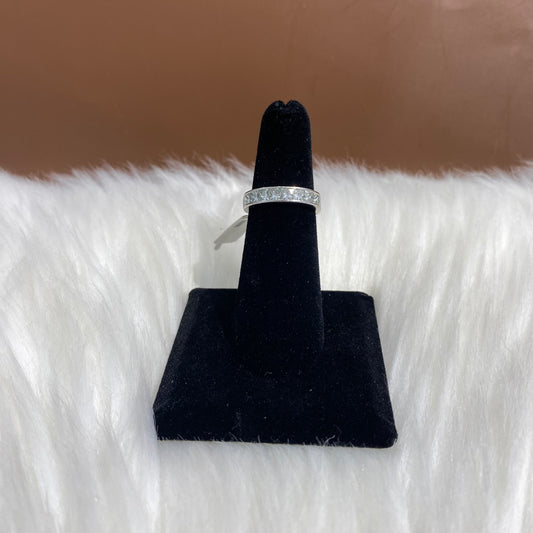 Platinum White Gold Diamond Fashion Ring Ct Dia / 6.1gr / Size 4.5