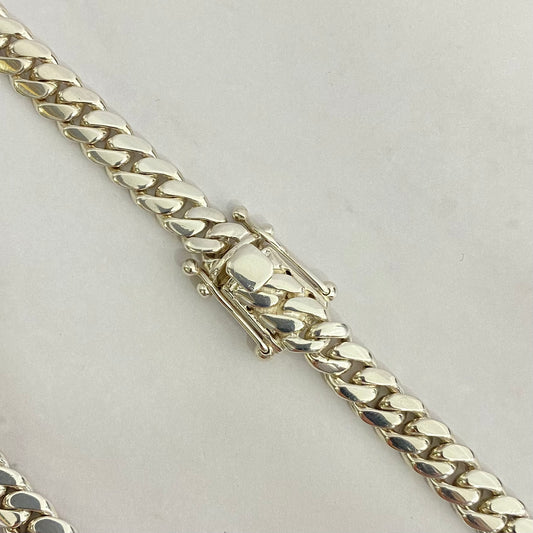 Silver Cuban Links / 72gr / 8.2mm / 17.5in