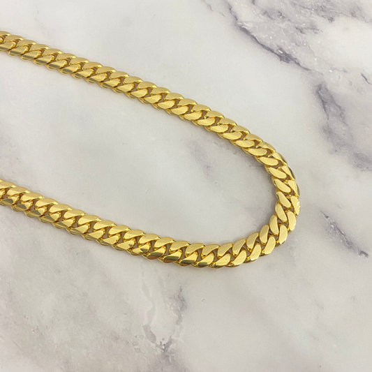 10K Yellow Gold Cuban Links / 219.2gr / 12mm / 26.5in