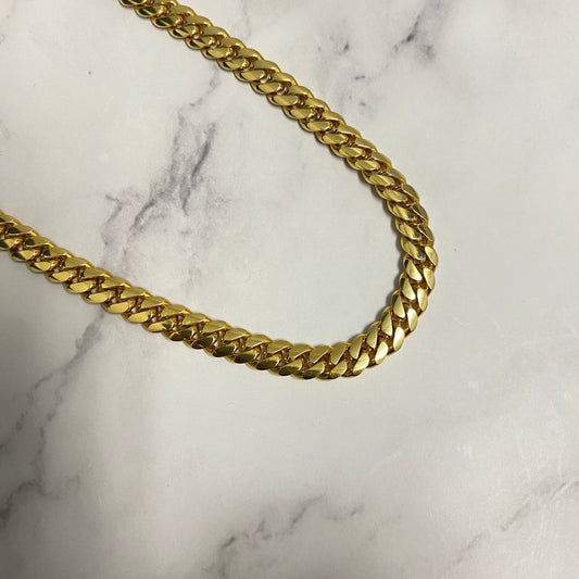 10K Yellow Gold Cuban Links / 60gr / 7.3mm / 16.5in