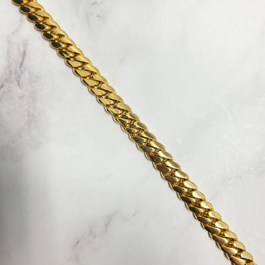 10K Yellow Gold Cuban Links / 198.1gr / 11mm / 24in