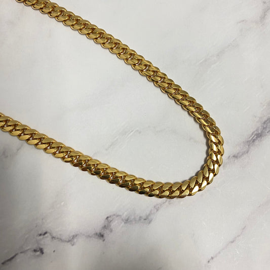 10K Yellow Gold Cuban Links / 107.3gr / 7.4mm / 28in