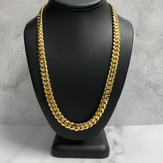 10K Yellow Gold Cuban Links / 148.6gr / 9.7mm / 22in