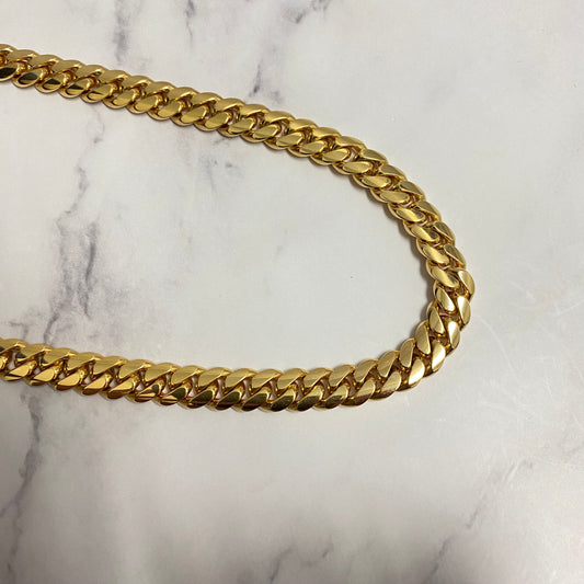 14K Yellow Gold Cuban Links / 144.6gr / 9mm / 24in