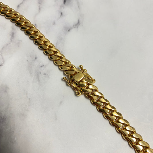 10K Yellow Gold Cuban Links / 153.1gr / 10mm / 24.5in