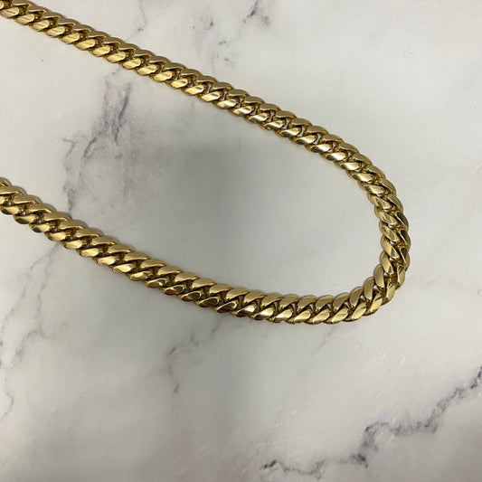 14K Yellow Gold Cuban Links / 92.4gr / 8.5mm / 17.5in