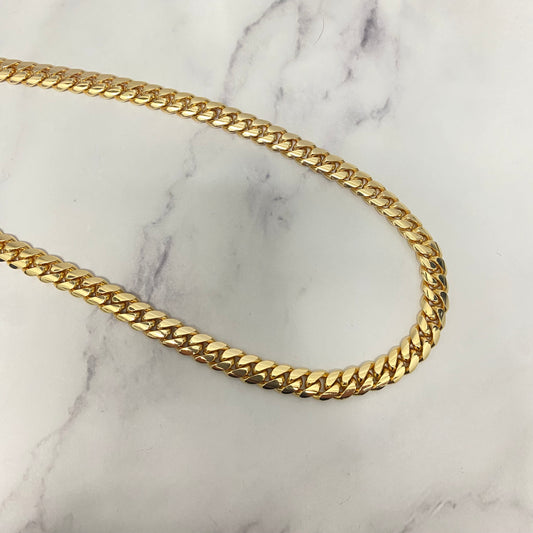 14K Yellow Gold Cuban Links / 121gr / 8mm / 24in