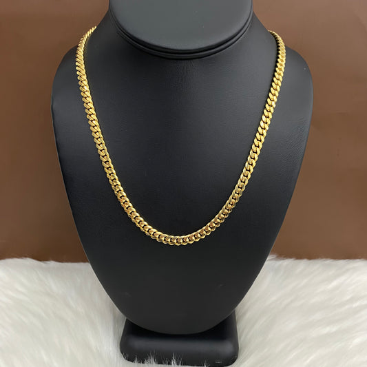 14K Yellow Gold Micro Cuban / 48gr / 5.6mm / 18in
