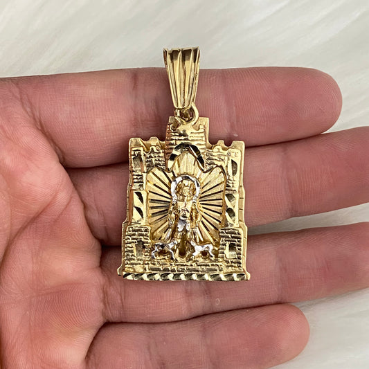 10K Yellow - White Gold San Lazaro Pendant / 16gr