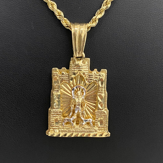 10K Yellow - White Gold San Lazaro Pendant / 16gr