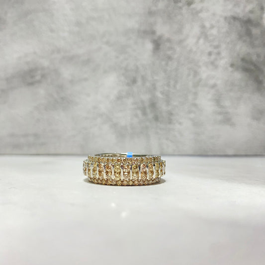 14K Yellow Gold Diamond Luxury Ring 3Ct Dia / 14.64gr / Size 10.5