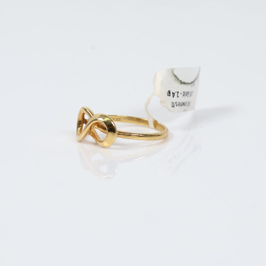 10K Yellow Gold Infinity Ring / 2.4gr / Size 7