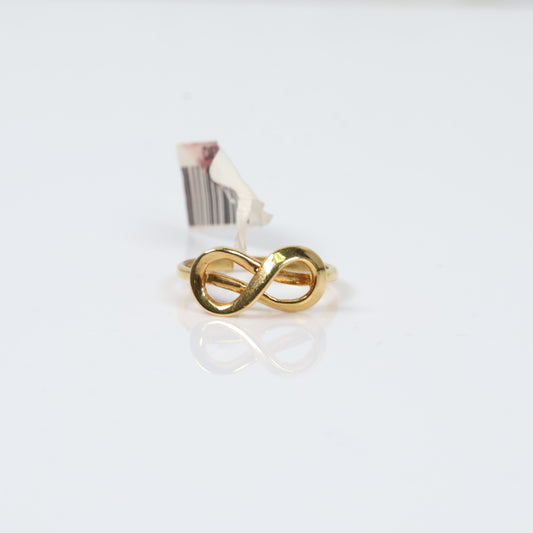 10K Yellow Gold Infinity Ring / 2.4gr / Size 7