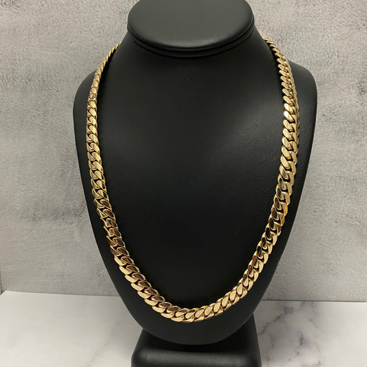 10K Yellow Gold Cuban Links / 149gr / 10mm / 22.5in