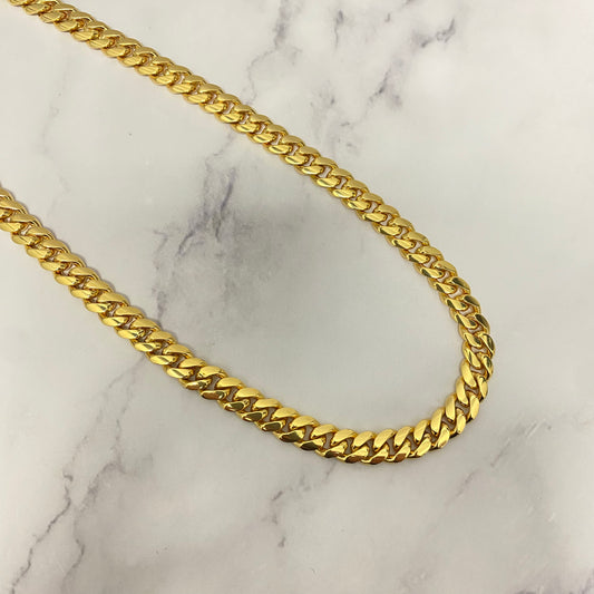 10K Yellow Gold Cuban Links / 93.5gr / 8.2mm / 22in