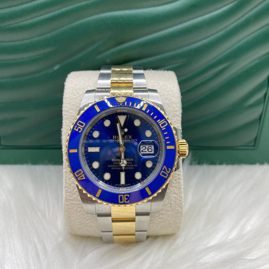 Rolex Submariner 40Mm 2 Tone 18K With Blue Dial 2019 Oyster Band