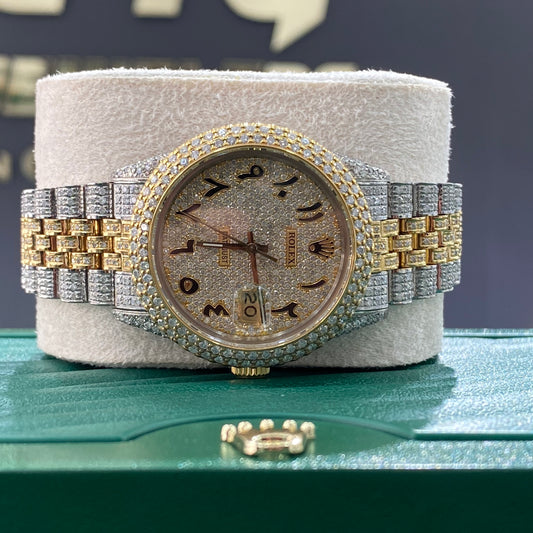 Rolex 36Mm Bustdown Two Tone 2005 Date Just