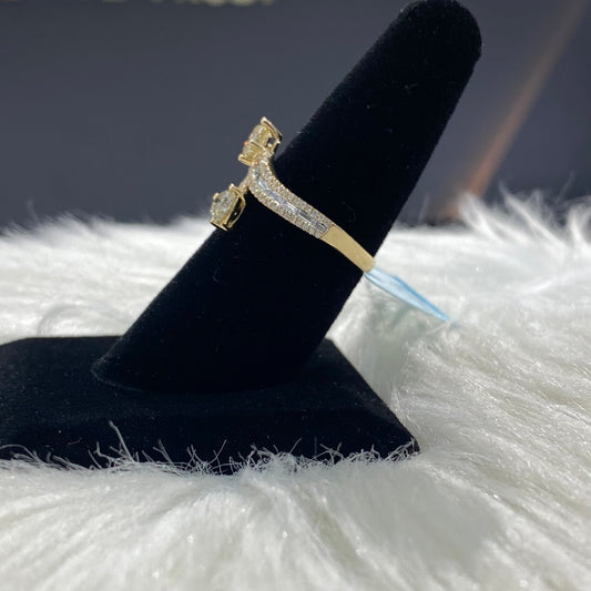 14K Yellow Gold Diamond Luxury Ring 1.56Ct Dia / 3.4gr / Size 8