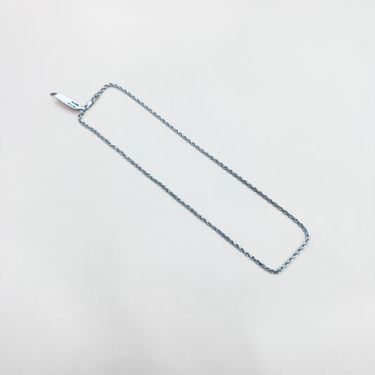 14K White Gold Rope Chain / 17.9gr / 3mm / 18in