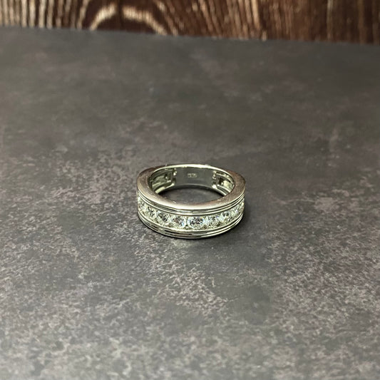 14K White Gold Lab Diamond Luxury Engagement Ring 1.94Ct Lab Dia Vs / 10.3gr / Size 10