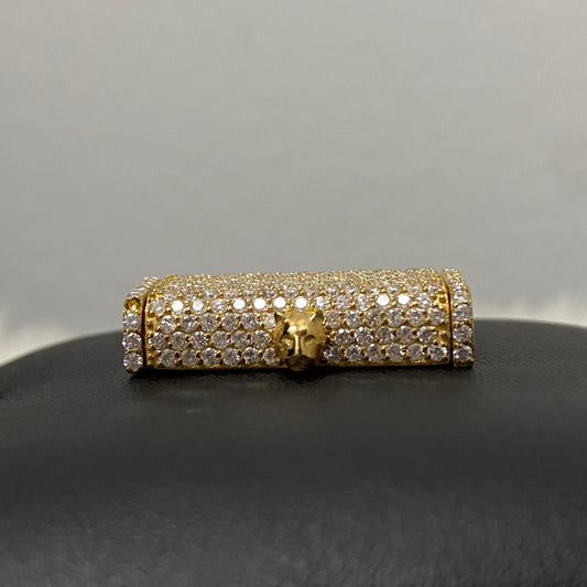 10K Yellow Gold Diamond Sleek Lock Ct Dia / 10.5gr / 12.5mm