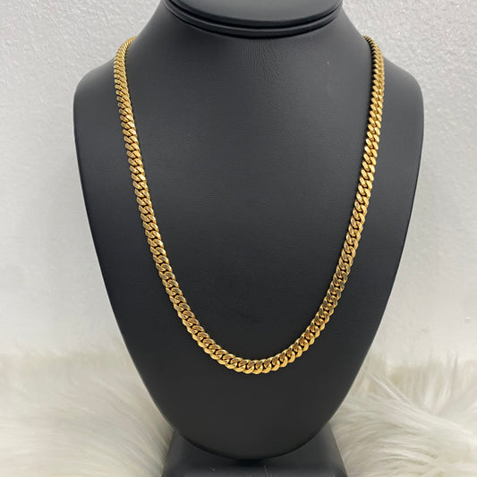 10K Yellow Gold Micro Cuban / 51.3gr / 5.7mm / 22in
