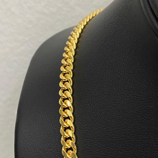 14K Yellow Gold Micro Cuban / 53.3gr / 5.2mm / 24in