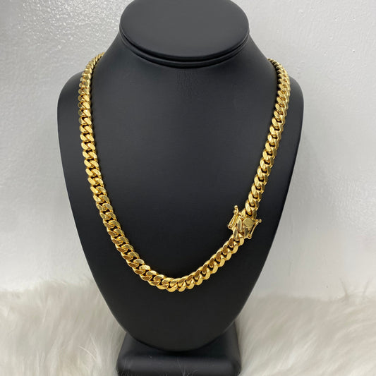 10K Yellow Gold Cuban Links / 110.6gr / 8.6mm / 20in