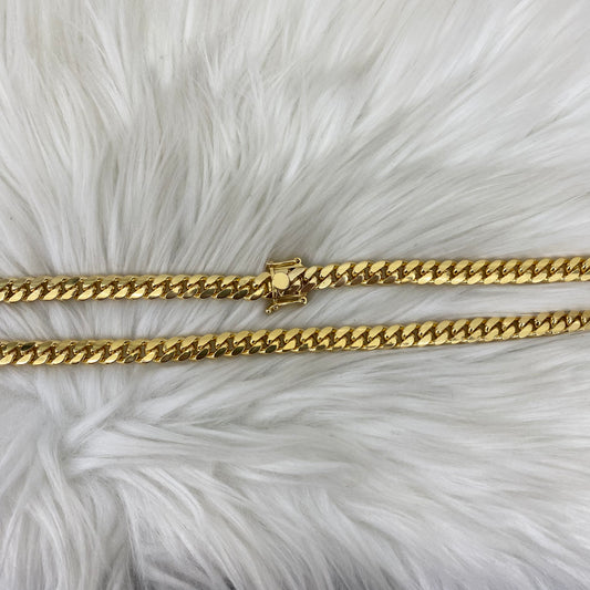 10K Yellow Gold Cuban Links / 110.6gr / 8.6mm / 20in