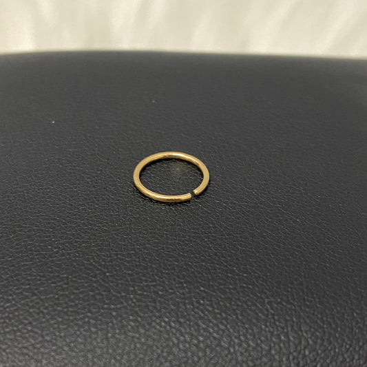18K Yellow Gold Nose Hoop Piercing / 0.2gr