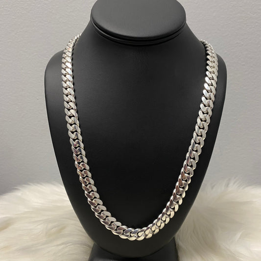 Silver Cuban Links / 152.28gr / 10.3mm / 24in