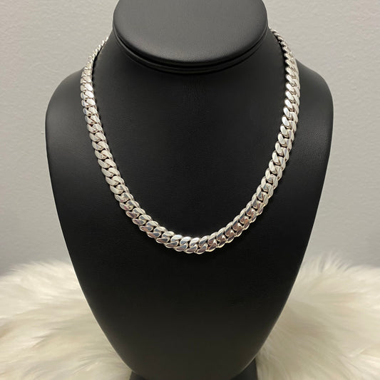 Silver Cuban Links / 79.83gr / 8.4mm / 17in