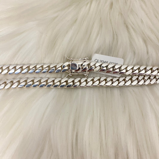 Silver Cuban Links / 79.83gr / 8.4mm / 17in