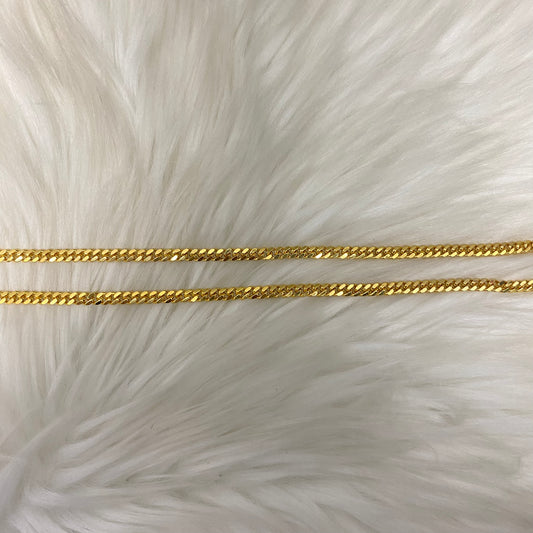 10K Yellow Gold Micro Cuban / 21.1gr / 4.2mm / 18in