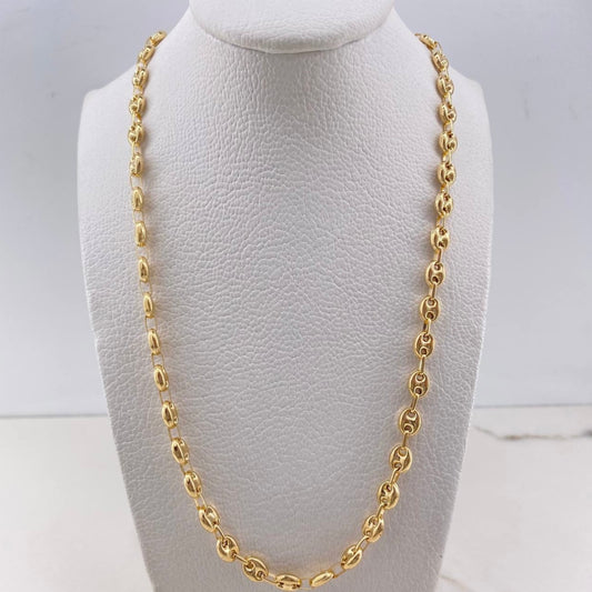 18K Yellow Gold Gc Link Chain / 11.8gr / 5.3mm / 26in