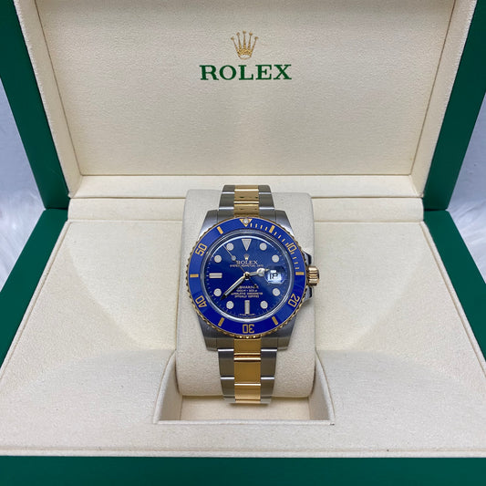 Rolex Submariner Date 40Mm 116613Lb Blue Dial Ceramic Bezel 18K Yellow Gold And Stainless Steel 2010 Oyster Band