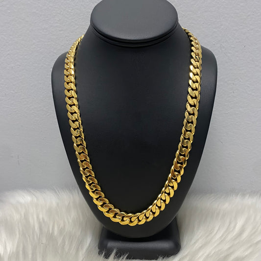10K Yellow Gold Cuban Links / 171.8gr / 11.4mm / 22.5in