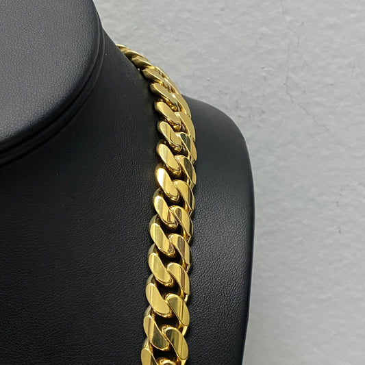 10K Yellow Gold Cuban Links / 171.8gr / 11.4mm / 22.5in