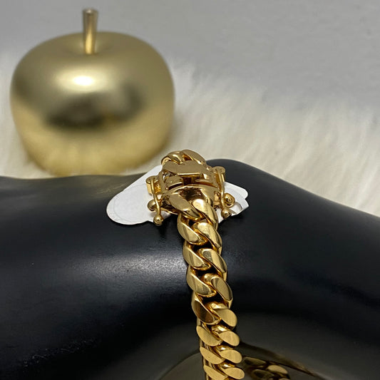 14K Yellow Gold Cuban Links Bracelet / 51gr / 8.3mm / 8 3/4in