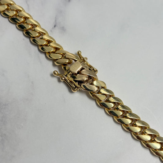 10K Yellow Gold Cuban Links / 140.8gr / 10.6mm / 18in
