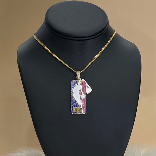 Nba Pendant 14K Yellow Gold With Diamond / 8.9gr