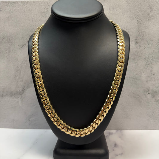 14K Yellow Gold Cuban Links / 193.4gr / 10.2mm / 24in